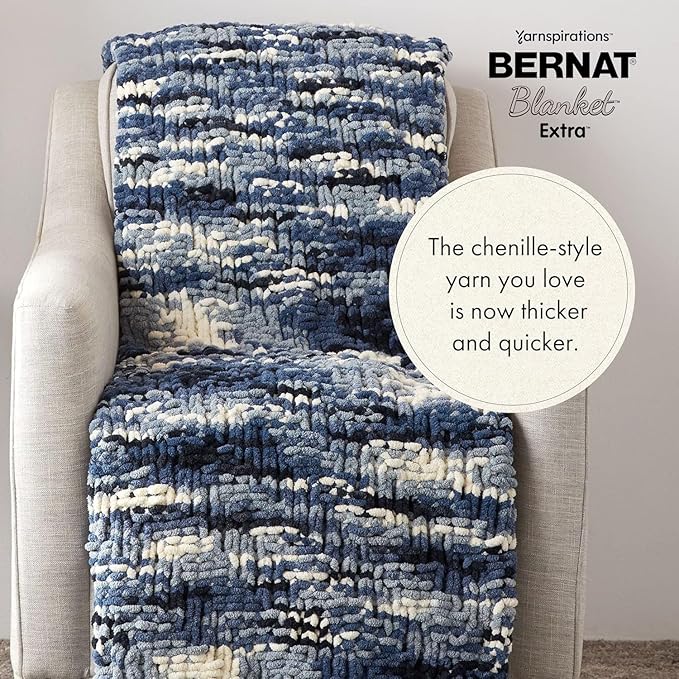 Bernat Blanket Extra ORCHI, 1 Pack, Gray Orchid