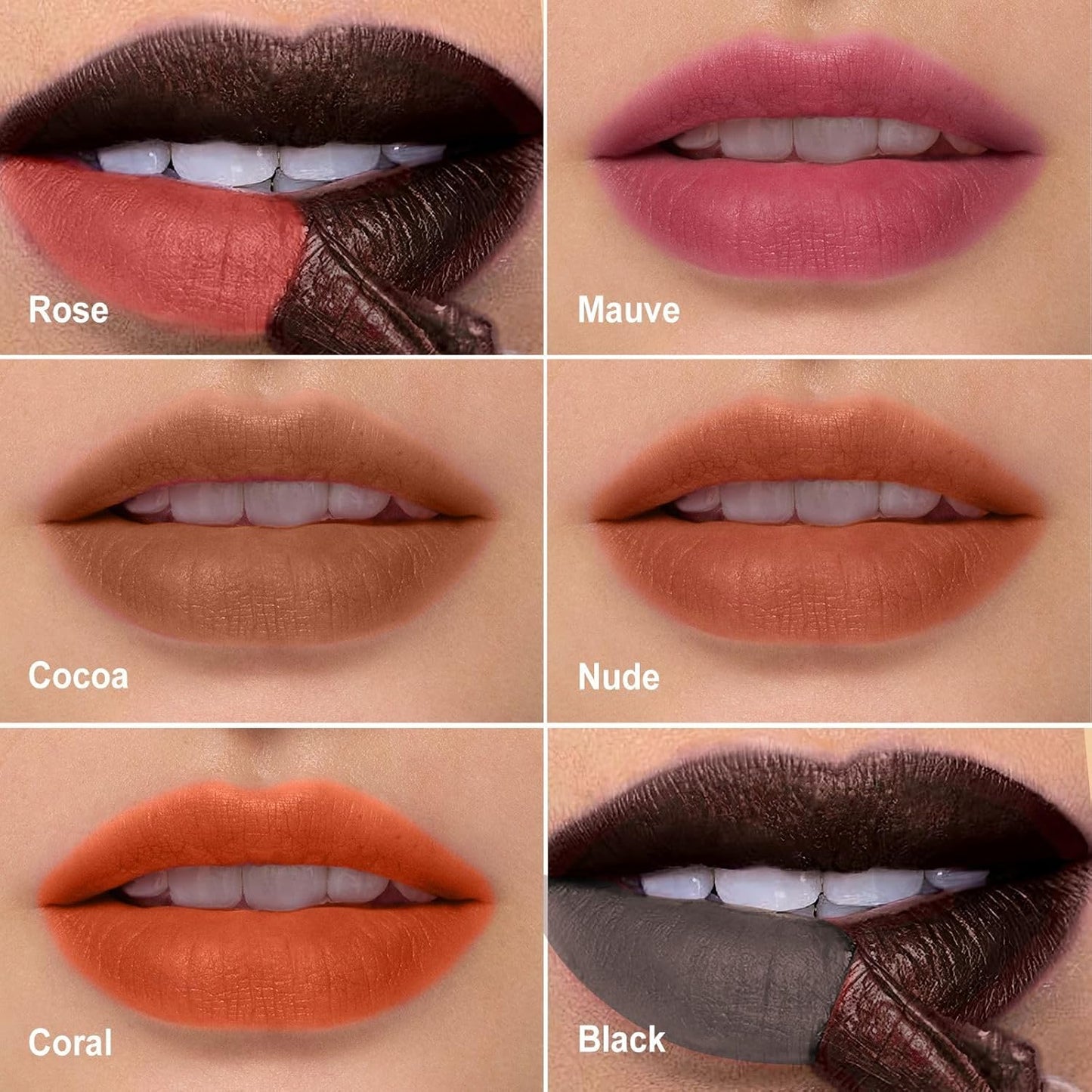 OETUIOW Lip Stain Peel Off, Lip Liner Moisturizing Long-Lasting & Waterproof, Transfer Proof & Plumping, Non-Stick Cup, Coral Color