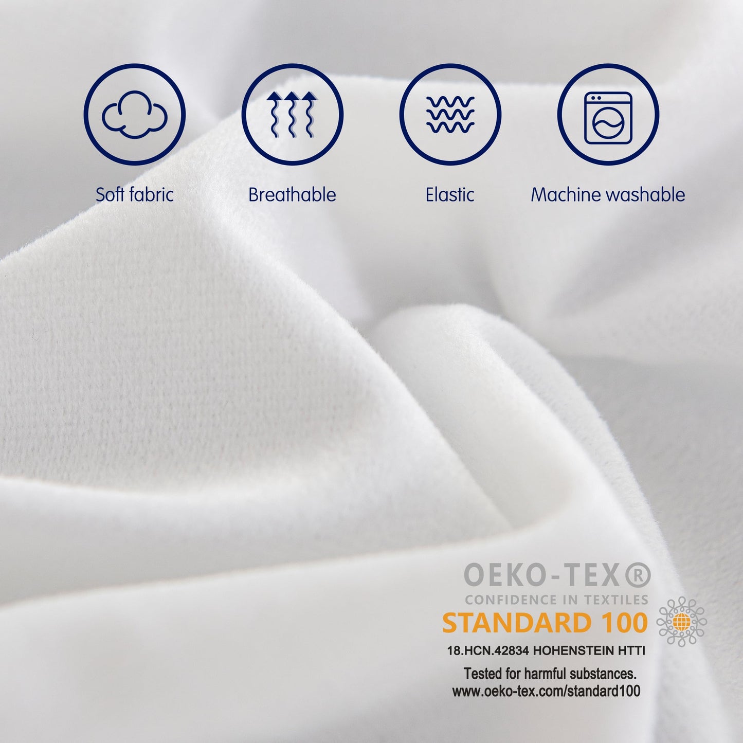SyMax 7.8"x60" Body Pillow for Queen Bed, Memory Foam Bolster w/Removable Velvet Cover, Headboard Gap Filler Pillow, White