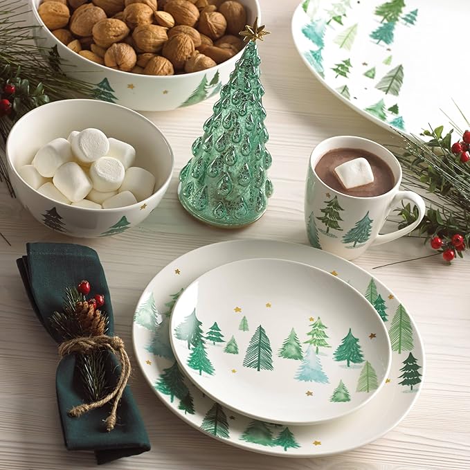 Lenox 882061 Balsam Lane Serving Bowl, Christmas & Holiday Hosting