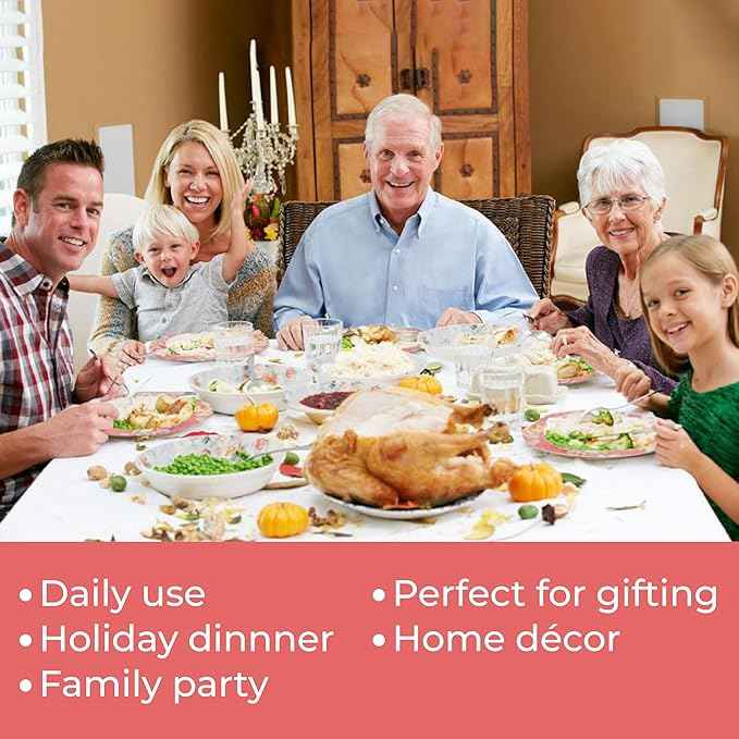 Tudor Royal 16-Piece Porcelain Round Dinnerware Set, Service for 4, Crimson Design, Summer Floral, Plates Bowls Mugs Dishes, Glossy, Premium Quality Tableware, Unique Pattern