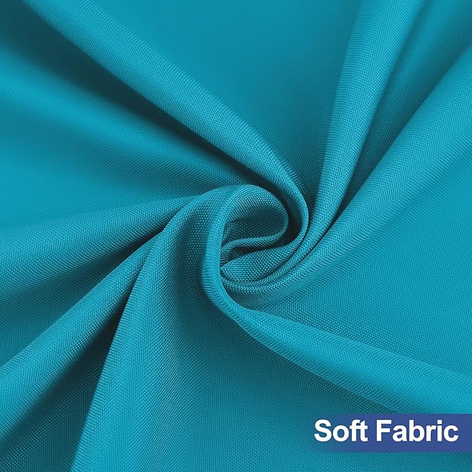 homing Rectangle Table Cloth Cover, Waterproof Polyester Elastic Fitted Tablecloth, Fits for 8 Foot Folding Tables, Washable Table Protector for Picnic, Camping, Outdoor (Teal, 30" x 96")