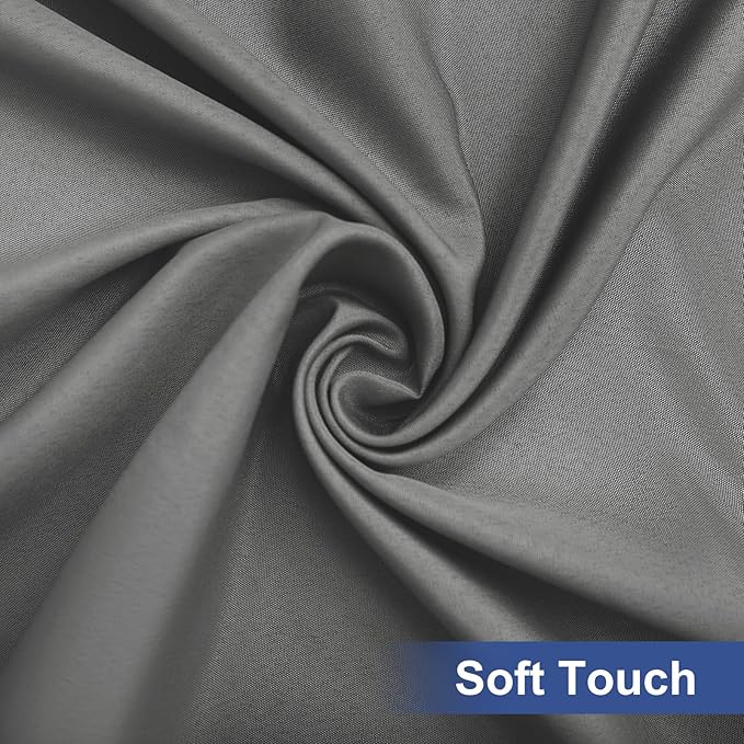 homing Rectangle Table Cloth Cover, Waterproof Polyester Elastic Fitted Tablecloth, Fits for 6 Foot Folding Tables, Washable Table Protector for Picnic, Camping, Outdoor (Grey, 30" x 72")