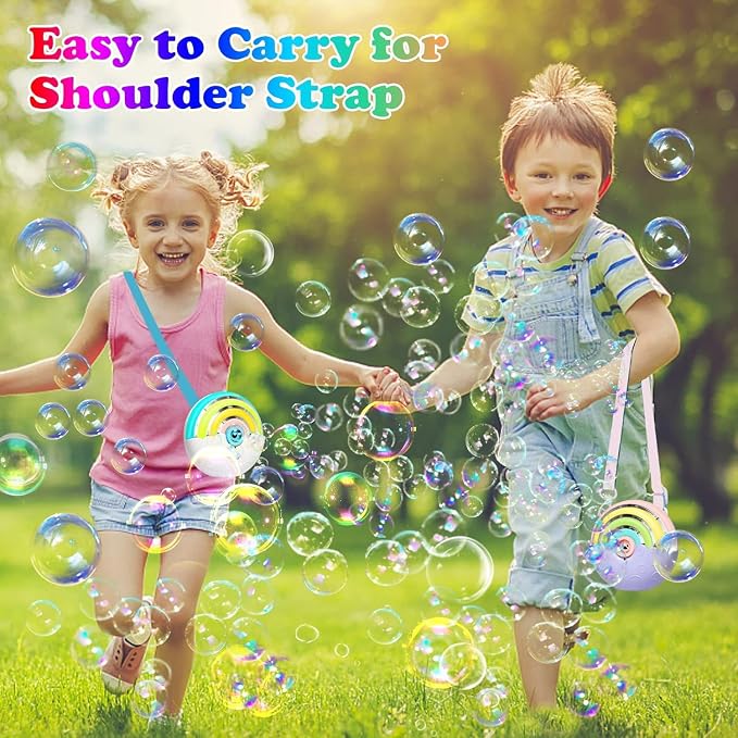 Astronaut Soap Bubble Machine Fireworks Bubble Machine for Kids 20000+ Bubble per Min/Lights/DIY Stickers/240ml Solution Automatic Bubble Machine Toy for Kids Summer Outdoor Party Wedding (2022 P)