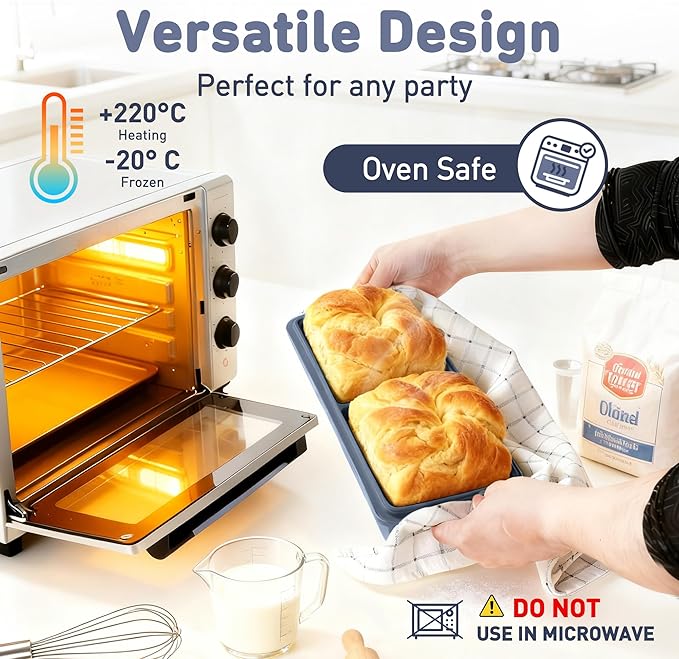 Silicone Freezer Tray with Lid Soup Freezer Container Molds with Steel Reinforced Rim Ice Cube Freezer Molds for Soup, Sauce, Leftovers, Homemade Meal Prep Containers Cooking Accessories