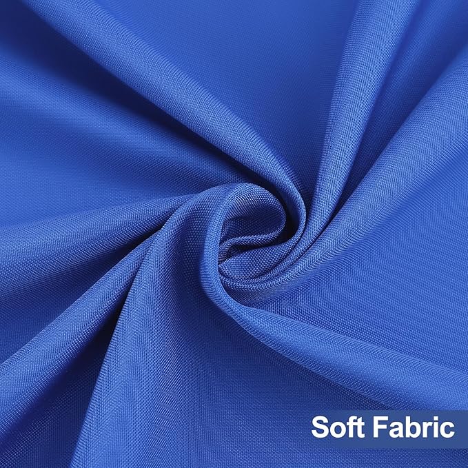 homing Square Table Cloth Cover, Waterproof Polyester Elastic Fitted Tablecloth, Washable Table Protector for Picnic, Camping, Outdoor (Blue, 34" x 34")