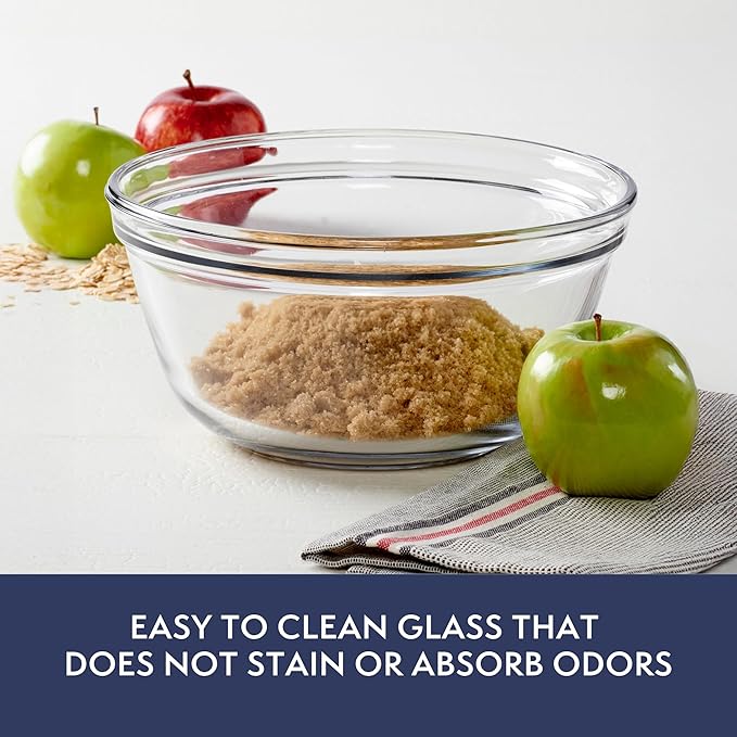 Anchor Hocking Glass Mixing Bowl, 4-Quart