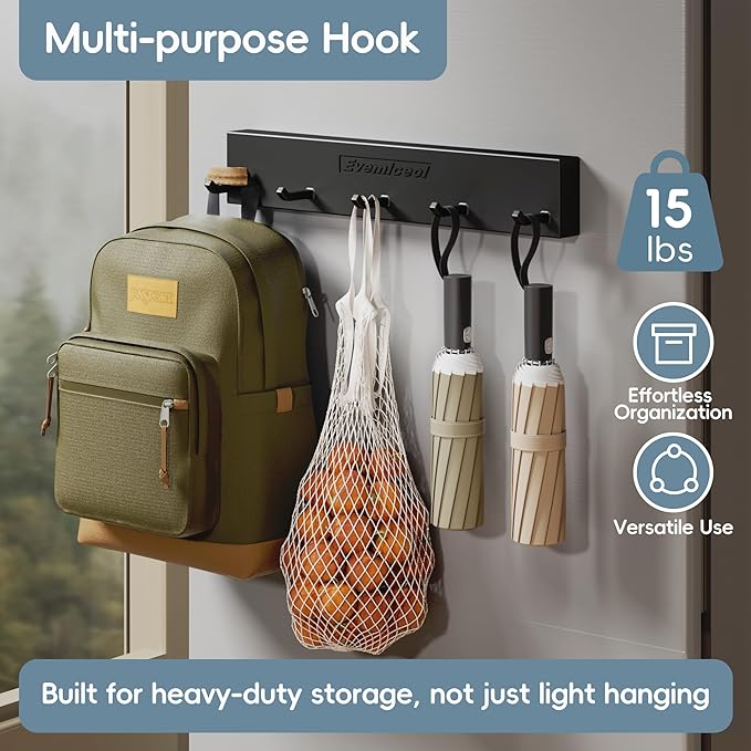 Magnetic Cup Holder for Fridge for 20/30/40 oz Stanley Tumblers Water Bottle Storage Holders & Lid Hook Organizers 2 Pack (6 Cups, 10 Hooks)