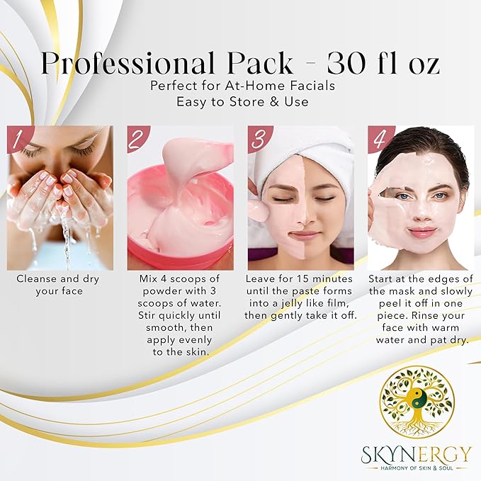 Fountain of Youth Jelly Mask -Professional Grade HydroGlo Peel Off Face Mask for Skin Hydration, Radiance, Reduced Wrinkles, Fine Lines, Inflammation, and Pigmentation | 30 fl oz