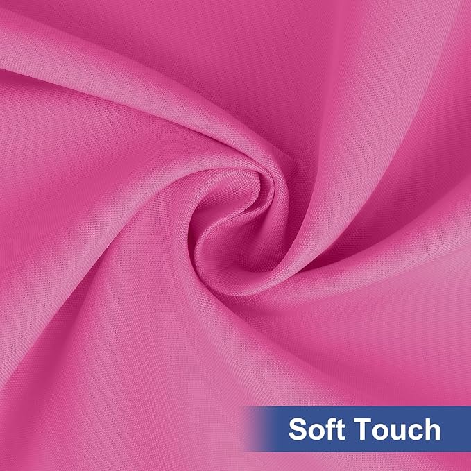homing Rectangle Table Cloth Cover, Waterproof Polyester Elastic Fitted Tablecloth, Fits for 6 Foot Folding Tables, Washable Table Protector for Picnic, Camping, Outdoor (Rose Pink, 30" x 72")