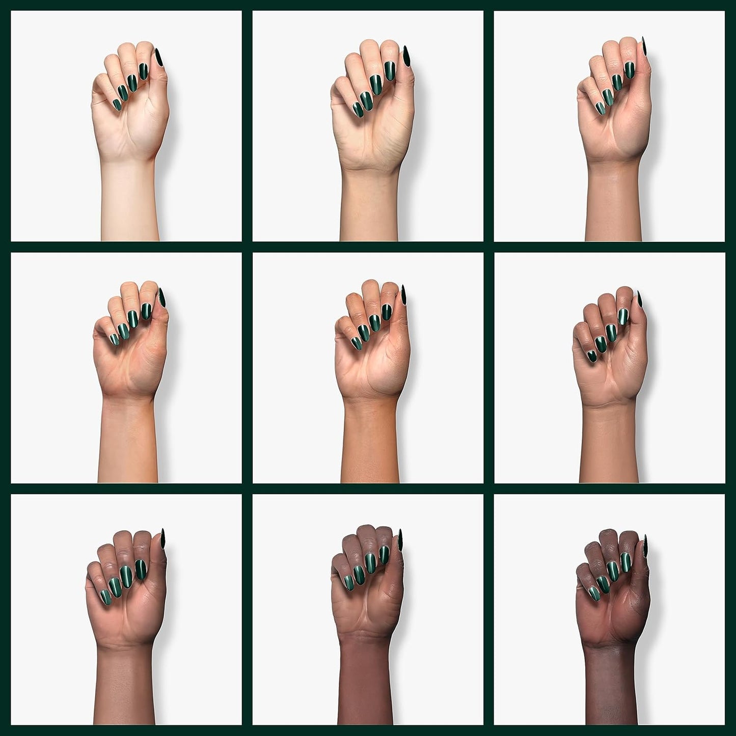 Beetles Green Gel Nail Polish, 15ML 0.51OZ Dark Green Color Soak Off UV Nail Lamp Forest Color Gel Polish Manicure Salon DIY Nail Art Design Decoration at Home Gift for Women