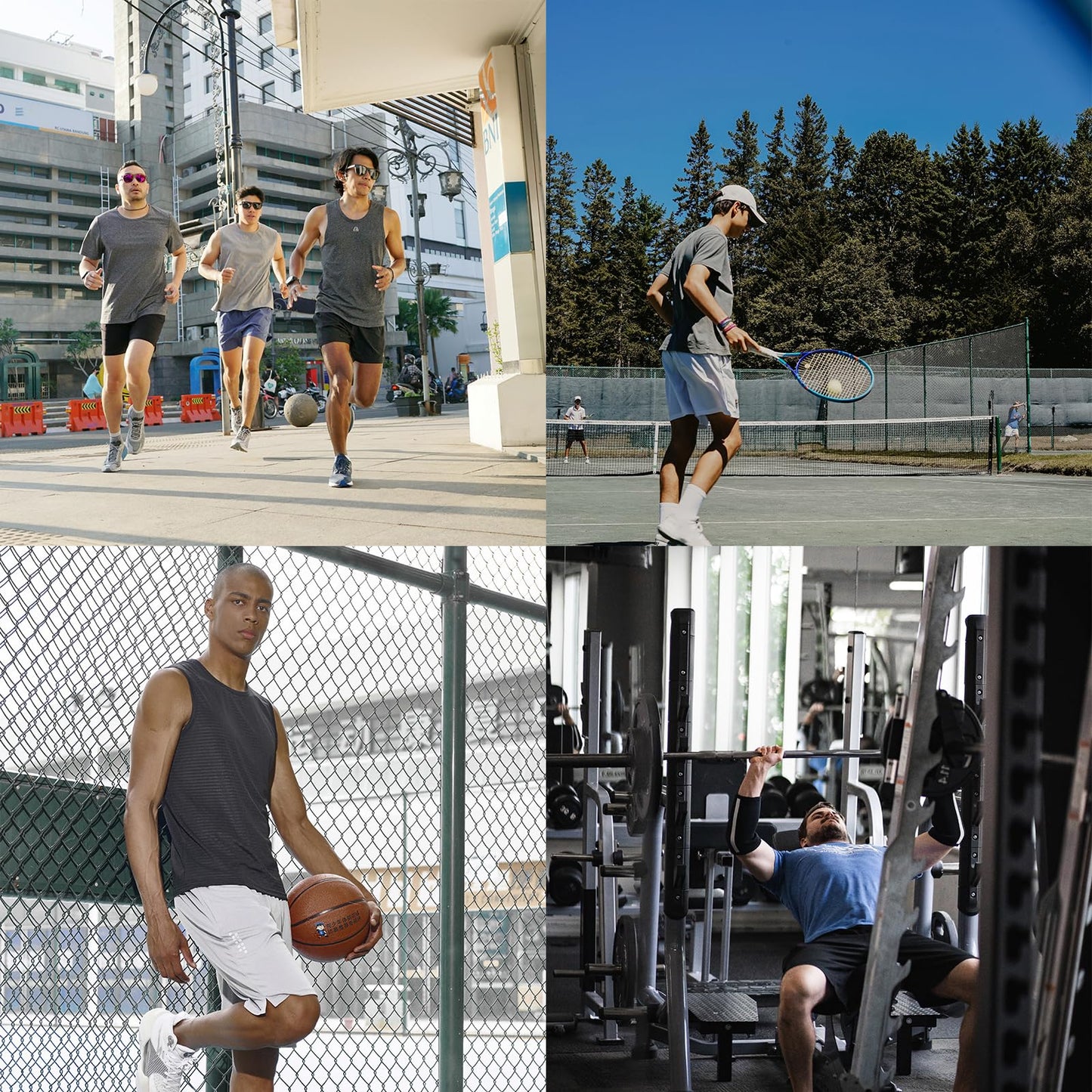 NORTHYARD Men's 5" Athletic Running Shorts Workout Gym Quick Dry Shorts Lightweight Mesh Tennis Shorts for Men Exercise Black