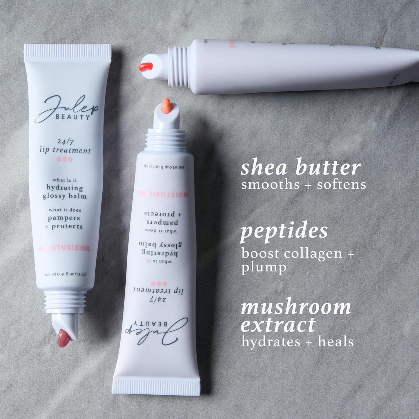 Julep 24/7 Lip Treatment – Hydrating & Glossy Lip Balm and Lip Sleeping Mask with Shea Butter – Moisturize, Protect & Soothe – Vegan & Cruelty-Free - Sheer Berry