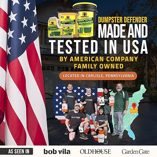 BEEST Dumpster Defender - 8lbs Outdoor Trash Can Deodorizer & Liquid Waste Absorber (Made in USA) Biodegradable Trash Can Odor Eliminator - Powerful Garbage Deodorizer for Always-Fresh Bins - 36 Cups