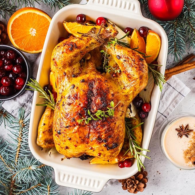 Sunvivi Roaster Oven, Electric Roaster Oven with Self-Basting Lid, 24lb 20-Quart Turkey Roasters with Unique Defrost/Warm Function, Large Roaster with Removable Pan & Rack, Stainless Steel, Blue