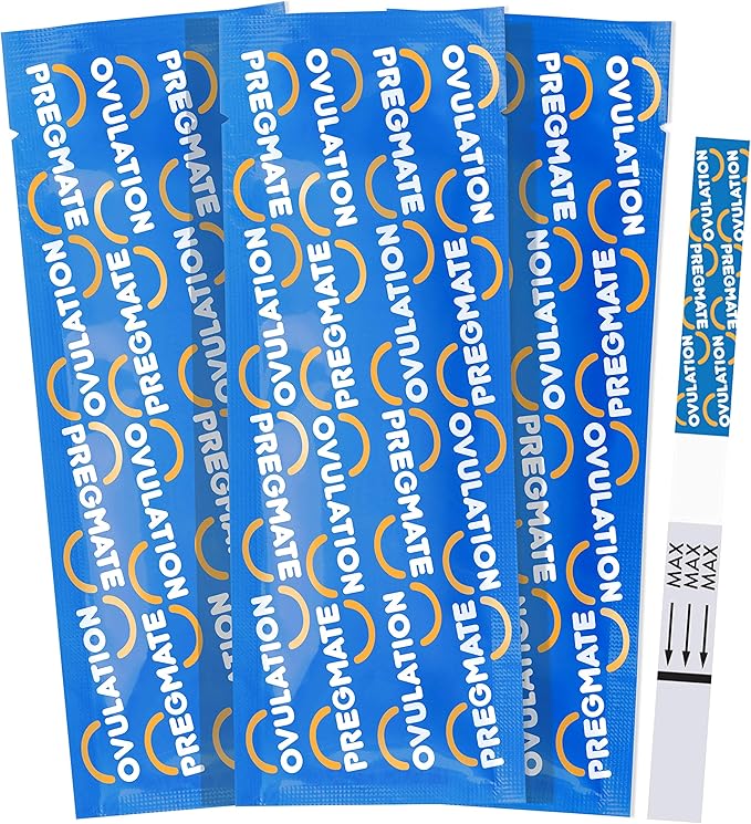 Pregmate 100 Ovulation Test Strips with Numerical LH Result Quantitative Predictor Kit (100 Count)