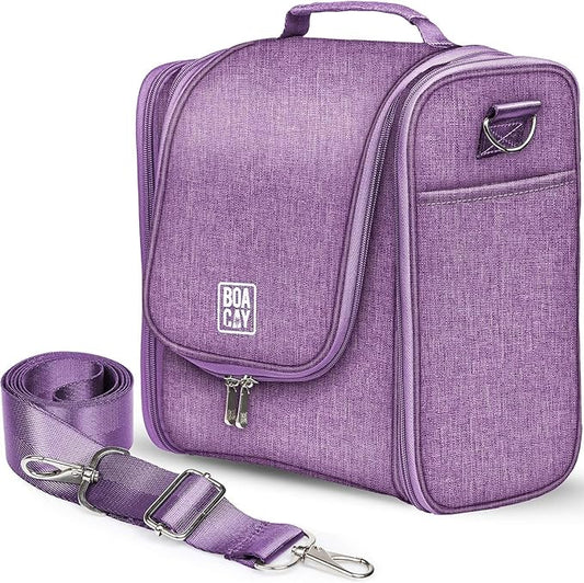 BOACAY Extra Large Hanging Travel Toiletry Bag for Women and Men, Makeup Bag, Bathroom & Shower Organizer Kit for Accessories, Cosmetics, Essentials
