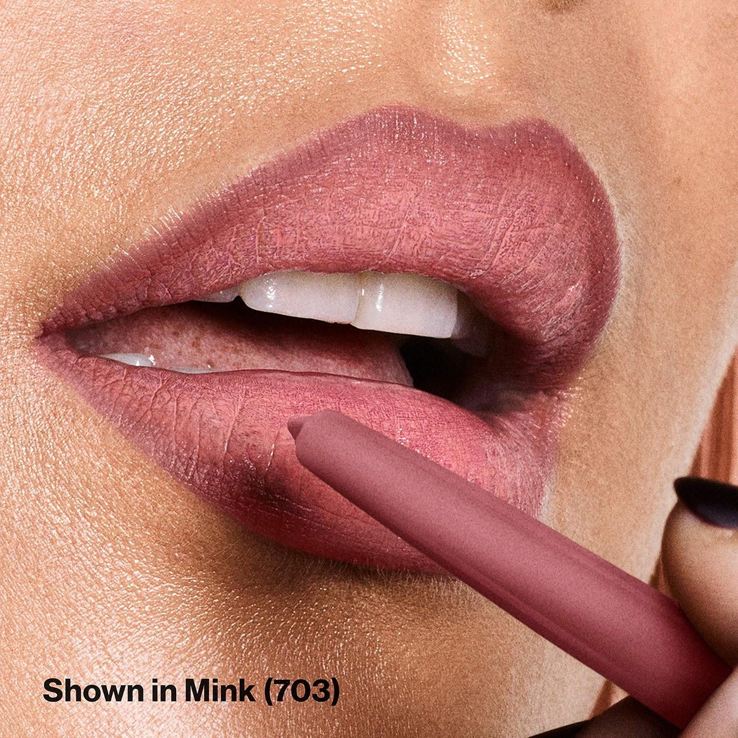 Revlon Colorstay Lip Liner Makeup with Built-in-Sharpener, Longwear Rich Colors, Smooth Application, 703 Mink, 0.01 oz