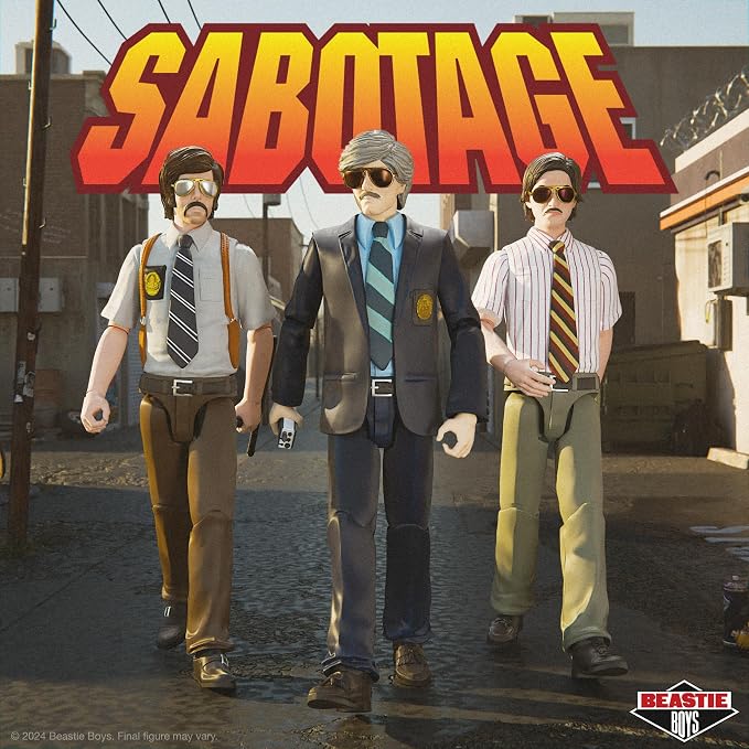 Super7 ULTIMATES! Beastie Boys Alasondro Alegré Sabotage - 7" Beastie Boys Action Figure with Accessories Hip Hop Collectibles and Retro Toys