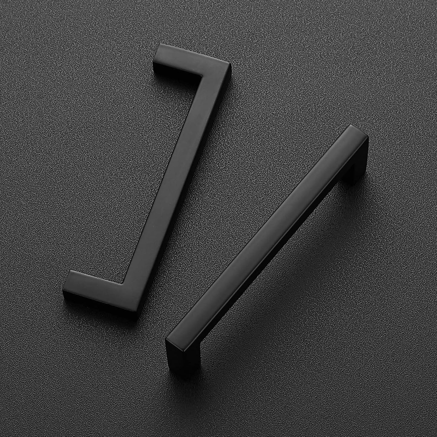 Ravinte 40 Pack Square Bar Drawer Handles - Black Matte Cabinet Pulls (3-3/4 Inch Ctr-Ctr)