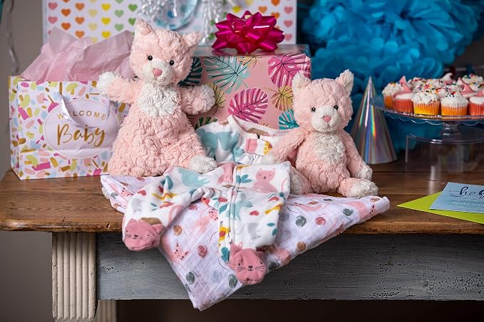 Mary Meyer Putty Nursery Stuffed Animal Soft Toy, 11-Inches, Pink Kitty