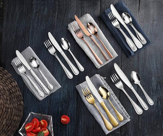New Star Foodservice 1029529 Rose Pattern, 18/0 Stainless Steel, Bouillon Spoon, 6.1-Inch, Set of 12