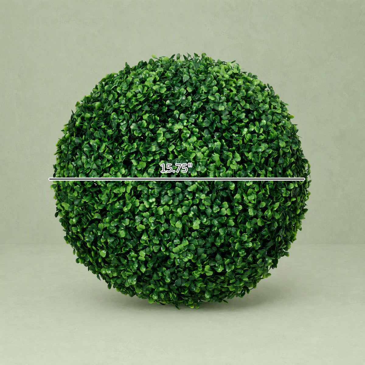 2 Pack Artificial Tree Boxwood Topiary Balls, 15.7 Inch