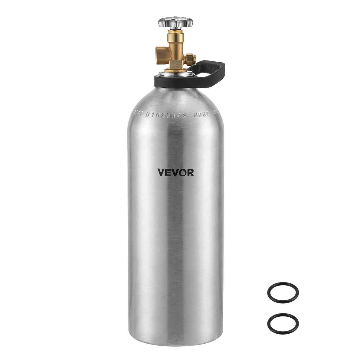 40 Cu. Ft DOT Nitrogen Cylinder Aluminum Alloy Air Tank (Ships Empty), High-Strength Aluminum Alloy 6061-T6 Cylinder with CGA-580 Valve & Handle, for Manufacturing, Welding, Beverage Production
