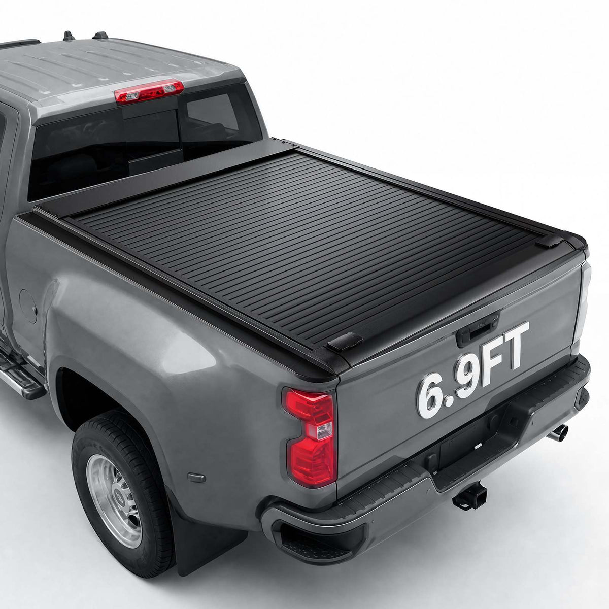 Retractable Tonneau Cover 6.9FT Hard Truck Bed Cover Manual Retract, Compatible with 2020-2026 Chevy/GMC Silverado/Sierra 2500/3500HD 6.9FT Bed (82.2"), Waterproof Aluminum, Lock Key for Trips