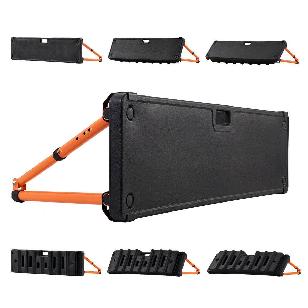 Soccer Rebounder Board, 37.4 x 9.8 in Dual-Sided Soccer Rebound Wall, 4 Adjustable Angles, Portable Water-Fillable PE Kickback Trainer, Ground Stakes for Kids Adults, Passing & Shooting Practice